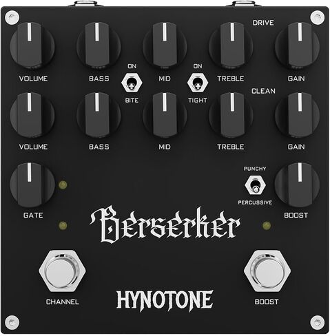 دواسة Preamp للجيتار ثنائية القناة من TOPPING HYNOTONE Berserker - تنظيف وتشويه على شكل أنبوب JFET، بوابة ضوضاء مدمجة، نغمات معدنية قوية ومؤثرة in Kuwait