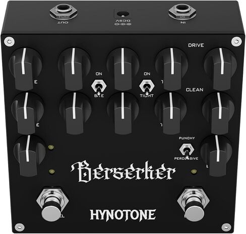 دواسة Preamp للجيتار ثنائية القناة من TOPPING HYNOTONE Berserker - تنظيف وتشويه على شكل أنبوب JFET، بوابة ضوضاء مدمجة، نغمات معدنية قوية ومؤثرة in Kuwait