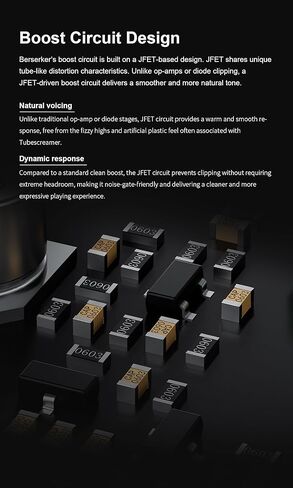 دواسة Preamp للجيتار ثنائية القناة من TOPPING HYNOTONE Berserker - تنظيف وتشويه على شكل أنبوب JFET، بوابة ضوضاء مدمجة، نغمات معدنية قوية ومؤثرة in Kuwait