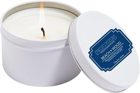 شمعة Field + Fleur من Hillhouse Naturals في علبة بيضاء 100% مزيج شمع الصويا - 6 أونصة (عشب مقطوع) in Kuwait