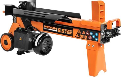 PROYAMA Log Splitter 6.5 Ton, Wood Splitter Electric Powered 15Amp, with Hydraulic Ram, Electric Firewood Splitting Machine, Horizontal in Saudi Arabia