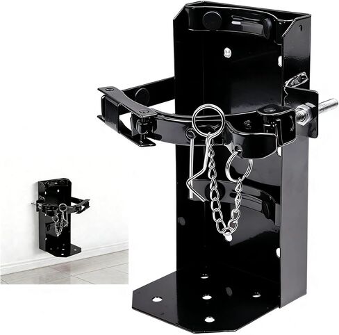 Heavy Duty Fire Extinguisher Bracket,Fire Extinguisher Mount Bracket for 10lb Dry/Co2 Extinguisher,Metal Wall Mount Fire Extinguishers Holder for Vehicle, Boat, Marine, Home, School (Black) in Saudi Arabia