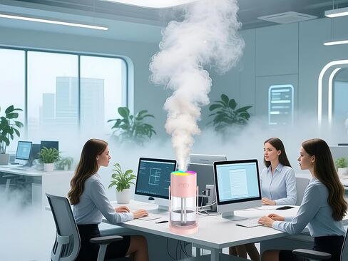 مرطب غرفة النوم UEISODC، مرطب محمول صغير USB مع رذاذ نانو دقيق بالموجات فوق الصوتية، إيقاف تلقائي، تصميم قابل للدوران، تشغيل هادئ، وسهولة إعادة التعبئة والتنظيف in Kuwait