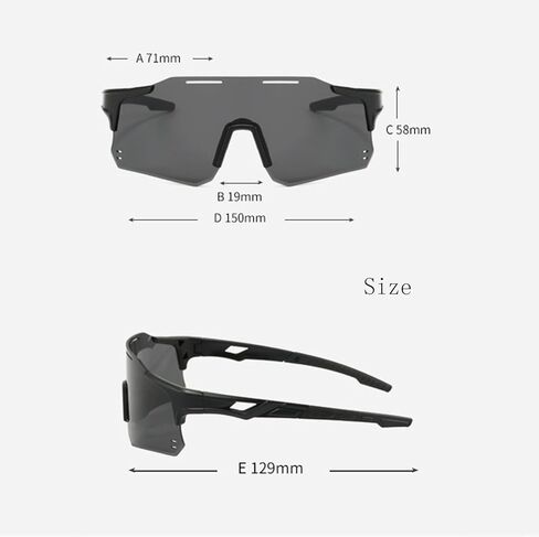 نظارات شمسية رياضية للرجال والنساء نظارات شمسية للحماية من الأشعة فوق البنفسجية 400 للجري وركوب الدراجات والبيسبول والصيد للاستخدام الخارجي (أبيض، وردي) in Kuwait