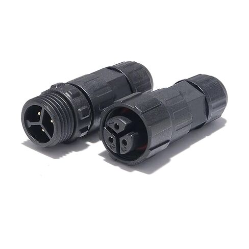 M16 IP68 Aviation Connector, 3 Pin Male-Female Screw Lock Docking for Outdoor Wiring, Electrical Engineers in Saudi Arabia