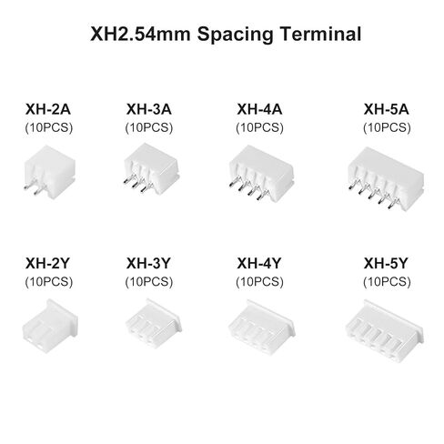 مجموعة موصل XH2.54 PH2.0، 230 قطعة 2.54 مم/2.0 مم مجموعة رأس دبوس مبيت طرفي لموصلات ومحولات الأسلاك JST in Saudi Arabia