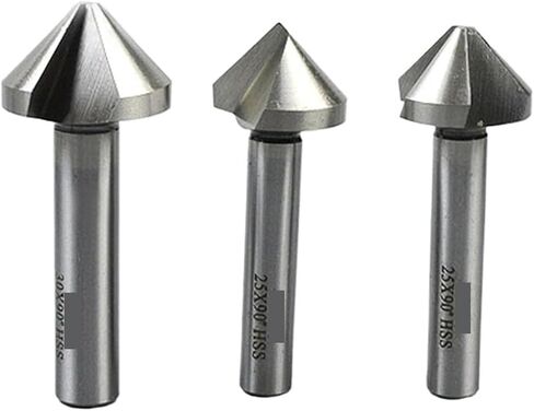 4.5-60mm 3 Flute 90 Degree Chamfer Countersink Drill Bits 1Pcs(5mm) in Saudi Arabia
