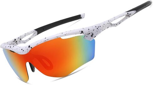 Polarized Sport Sunglasses for Men Women UV400 Protection Rectangle Sun Glasses for Running Cycling Baseball Fishing in Saudi Arabia