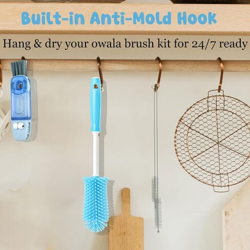 4 عبوات من منظف فرش الزجاجات، طقم تنظيف فرشاة زجاجات المياه، منظف القش لأوالا فريسيب، منظف الزجاجات لفرشاة السيليكون ستانلي لزجاجات الرياضة، زجاجات المياه in Kuwait