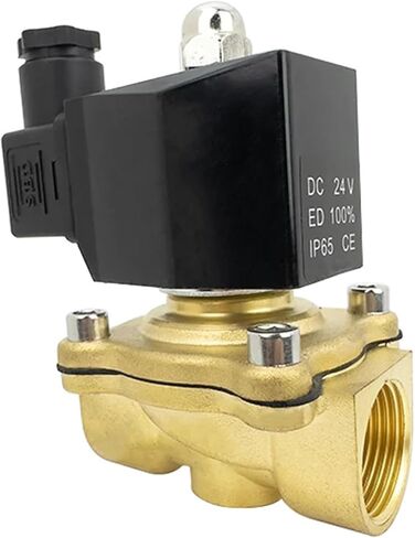 صمام الملف اللولبي مغلق عادة مفتاح المياه الداخلي AC220V DC12/24V DN10 ~ DN50 1 قطعة (DN40 ، AC220V_إغلاق عادي) in Saudi Arabia