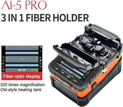 SM & مم التلقائي FTTH الألياف البصرية لحام الربط آلة انصهار الألياف البصرية جهاز الربط Ai-5 برو Heating18S الربط 8S in Saudi Arabia
