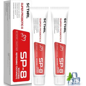 SP-8 Probiotic Ultra Whitening Toothpaste Upgraded, SP-8 New Version Fluoride-Free & Probiotic-Infused Formula for Oral Health, Teeth Whitening & Gum Care & Fresh Breath Probiotic Toothpaste for Adult in Saudi Arabia