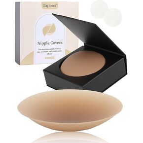 Nipple Covers for Women- Reusable Adhesive Silicone Nipple Pasties-Invisible Sticky Breast Petals(2 Pairs) in Saudi Arabia