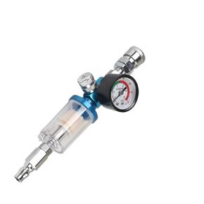 مصيدة رطوبة فلتر الهواء بفاصل الزيت/الماء مع موصل PF لمسدس رش الطلاء الضاغط، مخرج مدخل NPT 1/4 بوصة (AF w PF w SM w RG، 5 قطع) in Kuwait