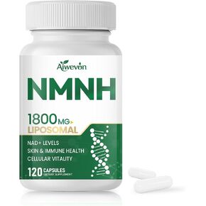NMNH 1800mg Liposomal NAD+ Supplement, NMNH NMN Alternative with Nicotinamide Riboside & Resveratrol, NAD Booster for Cellular Energy Healthy Aging Support, 120 Vegan Capsules in Saudi Arabia