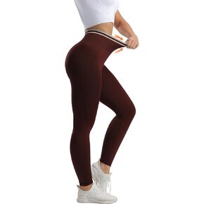 Seamless High Waisted Leggings for Women - Tummy Control Yoga Pants, Squat Proof Workout Tights for Gym, Running & Fitness in Kuwait