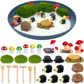 حديقة زن صغيرة للمكتب DIY مجموعة حديقة البطريق الصغيرة مع طيور البطريق Igloo Iceberg ديكور الأشجار الرمال صينية الحجر أدوات الرمل لسطح المكتب صندوق الرمل للتأمل لديكور الشتاء لتخفيف التوتر in Kuwait