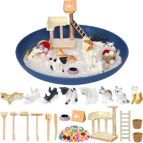 Mini Zen Garden for Desk DIY Mini Penguin Zen Garden Kit with Penguins Igloo Iceberg Decor Trees Sands Stone Tray Sand Tools for Desktop Meditation Sand Box for Office Winter Decor Stress Relief in Kuwait