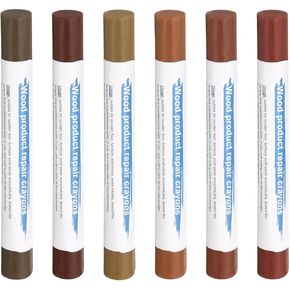 أعواد حشو خشبية من هارفينغتون، 6 ألوان من الشمع الخشبي لإصلاح الأثاث، أقلام تلوين لإصلاح الأثاث باللون الرمادي الرصاصي، رمادي متوسط، خشب، رمادي قليلاً، شامبانيا، رمادي فاتح in Kuwait