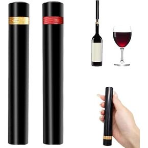 Aeropop Wine Opener, Loritia Arropop Wine Opener, Aero Pop Wines Openers, Needle Type Wines Bottle Openers, Travel Portable Pocket Air Pressure Pump Bottle Open (Golden+Red) in Saudi Arabia