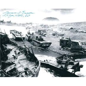 Athlon Sports CTBL-023558 8 x 10 in. وقع اللفتنانت جنرال لورانس سنودن على الحرب العالمية الثانية Iwo Jima قائد مشاة البحرية الأمريكية صورة عتيقة بالأبيض والأسود - رقم JSA Hologram DD90908 in Kuwait