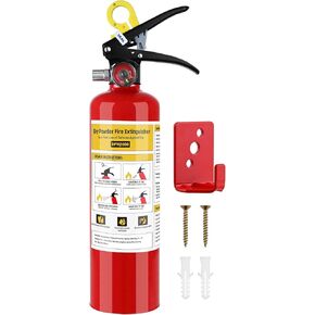 2 Pack ABC Dry Chemical Fire Extinguisher - 2.2 lb, 1A:10B:C Fire Extinguisher with Bracket for Home, Business, Boat, Truck, Quick Release Handle, Ideal for Electrical & Grease Fire Extinguisher in Kuwait