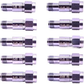 1PCS 2W SMA DC-8Ghz Coaxial Fixed Attenuators Frequency Fixed Connectors 40DB/30DB/25DB/20DB/15DB/10DB/6DB/5DB/3DB/2DB/1DB(30dB) in Kuwait