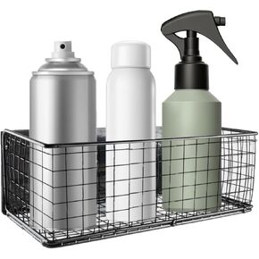 Magnetic Spray Bottle Holder,Spray Can Holder Wall Mount,Truck Tool Box Accessories,Metal Mesh Basket Organizer and Storage for Garage Home Workspace,Black in Saudi Arabia