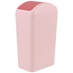 سلة مهملات يورايت سعة 3.5 جالون، سلة قمامة بلاستيكية سعة 12 لتر مع غطاء متأرجح، أخضر in Kuwait