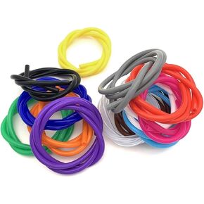 Lfang-Silicone Hose 3M Food Grade Clear Transparent Silicone Rubber Hose ID 2 3 4 5 6 7 8 9 10 12 16mm O.D Flexible Nontoxic Silicone Tube, Pressure and explosion proof(Black Silicone Tube) in Saudi Arabia