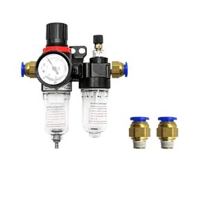 AFC2000 AFR2000+AL2000 G1/4 ضاغط الهواء فاصل الزيت والماء فلتر الهواء منظم صمام تخفيض الضغط (تركيب الكمبيوتر 12 مم) in Kuwait