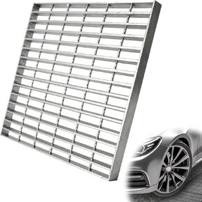 شبكة تصريف من الصلب المجلفن مقاس 24 بوصة × 24 بوصة غطاء تصريف للخدمة الشاقة في الهواء الطلق B125 فئة شبكة الصرف الصحي المعدنية شبكات فولاذية لباحات الممرات والأرضيات الخرسانية in Kuwait