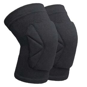Men & Women Knee Pads for Wrestling, Elastic Knee Protector for Soccer, Volleyball, Gym, Flooring, Gardening, Exercise, Snowboarding and Workout - Comfortable Fit Knee Protector for Workers, Black L in Saudi Arabia