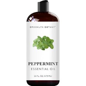 زيت النعناع العطري من بروكلين بوتاني - حجم كبير 16 أونصة سائلة - لصنع الشموع وصناعة الصابون والموزعات والعلاج العطري in Kuwait