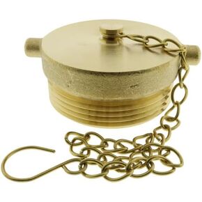 Fire Department Connection FDC Plug With Chain, Brass, 2 1/2" (Brass, 2 1/2" NST, 1 Unit) in Saudi Arabia