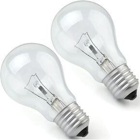 75 Watt Clear Incandescent Light Bulb, A19 Incandescent Bulb Light Bulb, 110-130V,2700K Soft White Dimmable, E26 Medium Base - 2 Count in Saudi Arabia
