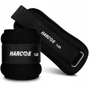 Harcos Adjustable Neoprene Ankle & Wrist Weights – 1lb wrist weights,2lb,3 lbs,4lbs 5lbs & 10lb ankle weights10lb Pair | Wearable Weights for Women & Men, Bala Bangles Alternative | Arm, Leg, Foot & Running Exercise Gear in Saudi Arabia