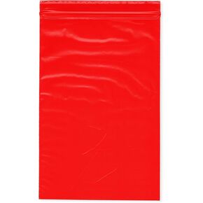 Plymor 6" x 9" (Pack of 100), Red 2 Mil Zipper Reclosable Plastic Bags in Saudi Arabia