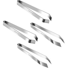 Fish Bone Tweezers Set, 4.6" Stainless Steel Remover for Salmon & Sushi Prep-4-Piece (2 Flat + 2 Slant) Pin Bone Pliers, Precision Seafood Deboning Tool for Home & Pro Chefs in Saudi Arabia