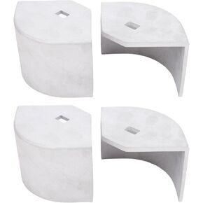 Zerodis عائم قارب الألومنيوم غطاء الزاوية سطح الأجهزة حماية واجب سهلة التركيب 4 حزمة لزوايا مدورة 2 1/2in إلى 2 5/8in ارتفاع عائم قارب الألومنيوم غطاء الزاوية الثقيلة أخرى in Kuwait