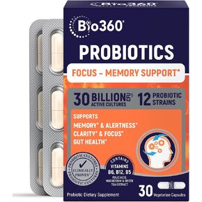 الدعم المعرفي Bio360، 30 مكملاً نباتيًا (30 عددًا (عبوة من قطعة واحدة)) in Kuwait