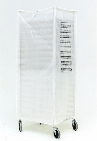 غطاء حامل مقلاة أبيض مع سحاب، 23 × 28 × 62 بوصة in Saudi Arabia