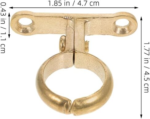 DOITOOL 2Pack Pipe Support Bracket Clamp Heavy Duty Wall Mounted Hose Clamp Bracket Holder for Water Pipe Fixing and Industrial Plumbing 1.85X1.77X0.43In in Saudi Arabia