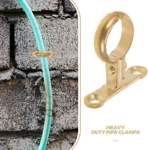 DOITOOL 2Pack Pipe Support Bracket Clamp Heavy Duty Wall Mounted Hose Clamp Bracket Holder for Water Pipe Fixing and Industrial Plumbing 1.85X1.77X0.43In in Saudi Arabia