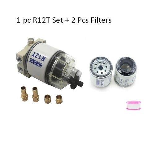 مجموعة فاصل الزيت والماء فلتر المحرك التوربيني NPT ZG1/4-19 لـ R12T 140R S3240 R12S R12P in Kuwait