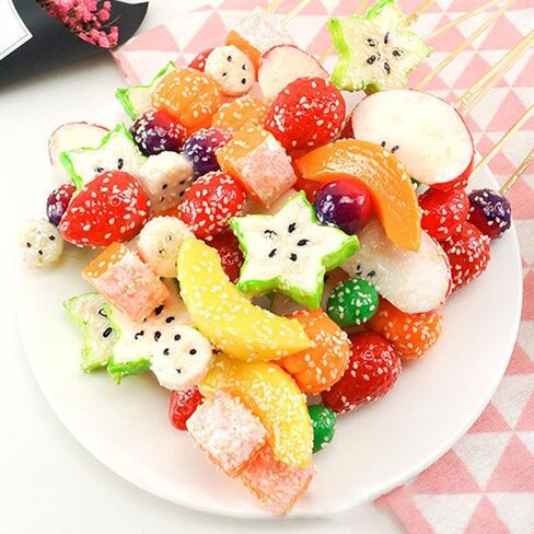 Realistic Fruit Sugar-Coat Haws Artificial Fruit Artificial Candied Haws for Photography Props Birthday Decortions in Saudi Arabia