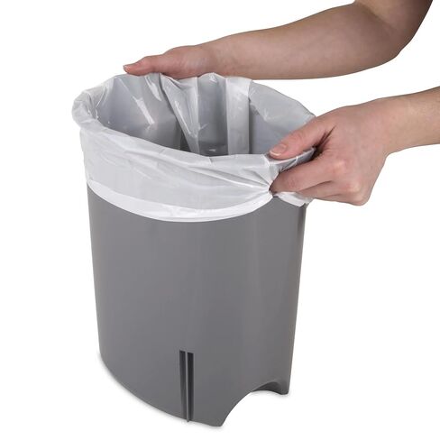 2.6 Gallon Plastic Garbage Bucket Bin with Step Lid, Black in Saudi Arabia