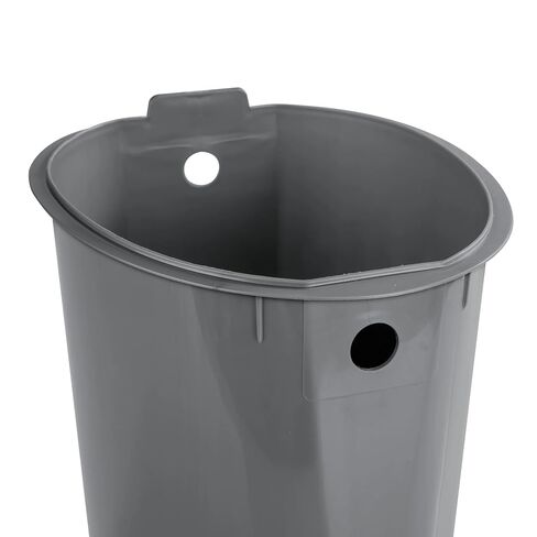 2.6 Gallon Plastic Garbage Bucket Bin with Step Lid, Black in Saudi Arabia