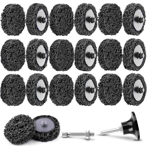 20PCS 2-Inch Diamond Surface Conditioning Quick Change Discs – R-Type Roll Lock with Backing Pad & Adapter, Silicon Carbide for Rust, Paint, Burr & Weld Removal in Saudi Arabia