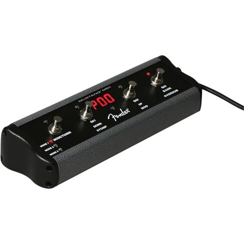 Fender 4-Button MS4 Footswitch، مكبرات صوت سلسلة موستانج، إعداد مسبق للأسفل، وصول سريع، تشغيل/إيقاف التأثيرات، أو اضغط على Tempo، يتضمن مقبس 1/4 بوصة in Saudi Arabia